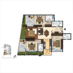 Type F - 3 BHK 2047 SFT